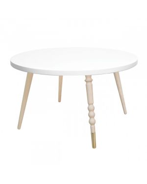 Jungle by jungle - Table My Lovely Ballerine Ø 60 cm - White - 2 heights