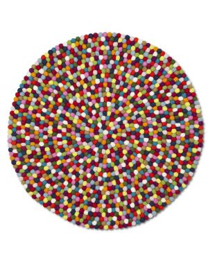 HAY - PINOCCHIO MULTICOLORE - Tapis design rond en laine pour enfants 2 dimensions