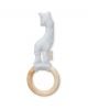 CAM CAM COPENHAGEN - Giraffe Rattle - Light Grey