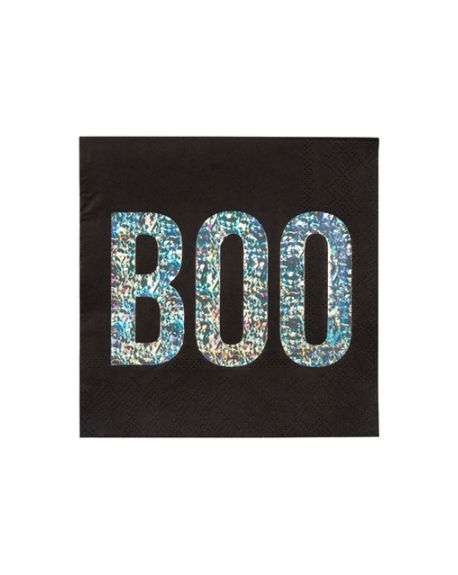 Meri meri - Serviettes en papier Boo - Set de 16