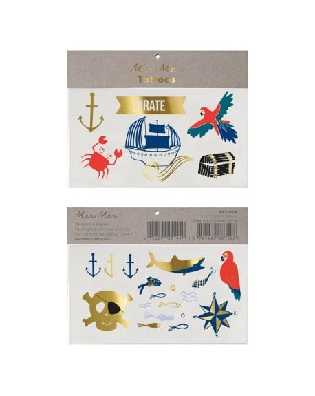 Meri Meri - Tatouages de Pirate -