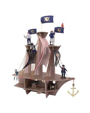 Meri Meri - Centre de Table - Bateau de Pirates