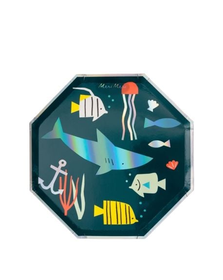 Meri Meri - UNDER THE SEA Large Plates - Set of 8