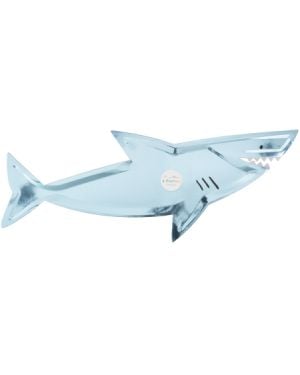 Meri Meri - Grandes Assiettes Requins - Lot de 6
