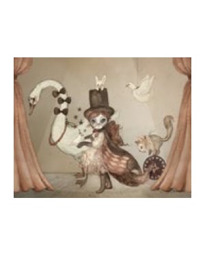 MRS. MIGHETTO - Affiche "Miss Lucy" 18x24 cm