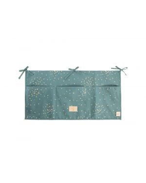 Nobodinoz - Organisateur de berceau Merlin - Gold Confetti/ Magic Green