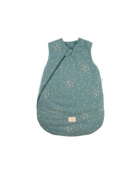 Nobodinoz - Gigoteuse Cocoon - Honey Sweet Dots - Gold Confetti/ Magic Green