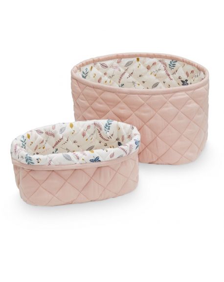 CAM CAM COPENHAGEN - Quilted Storage Basket - Set of two - Blossom Pink