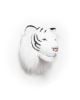 WILD & SOFT - Trophée en peluche -Tête Tigre Blanc- Albert