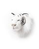 WILD & SOFT - Trophée en peluche -Tête Tigre Blanc- Albert