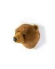 WILD & SOFT - Trophée en peluche - Ours Brun Clair - Olivier