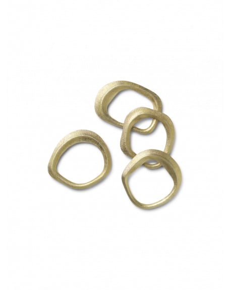 FERM LIVING - Rond de serviette - Pack de 4