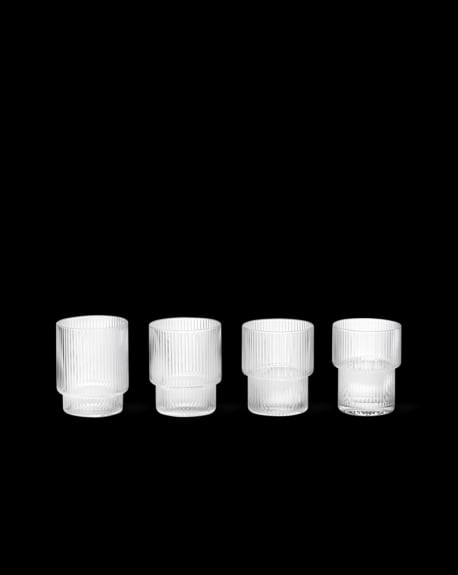 FERM LIVING - Ripple Glasses - Set of 4