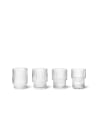 FERM LIVING - Verres à eau Ripple - Pack de 4