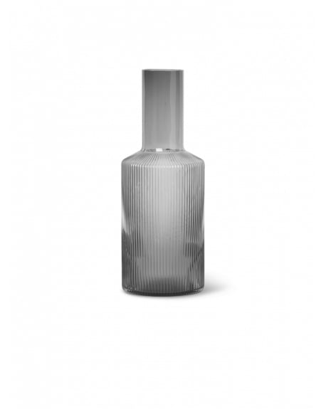 FERM LIVING - Carafe Ripple - Gris fumé