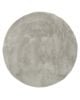 PILEPOIL - ROUND RUG IN FAKE FUR - Light grey Circle
