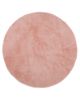 PILEPOIL - ROUND RUG IN FAKE FUR - Powder Pink Circle