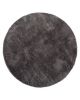 PILEPOIL - ROUND RUG IN FAKE FUR - Dark grey Circle