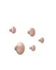 MUUTO - THE DOTS METAL - Ensemble de 5 patères - Rose