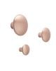 MUUTO - Ensemble de 5 patères Métal - Rose