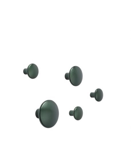MUUTO - Set of 5 dots metal - Dark Green