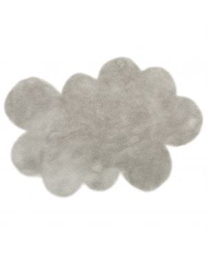 PILEPOIL - CLOUD RUG IN FAKE FUR - Light grey Circle 2 sizes