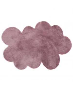 PILEPOIL - Tapis nuage en fausse fourrure - Mauve grisé - 2 dimensions au choix