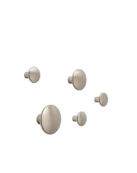 MUUTO - Set of 5 dots metal - Taupe