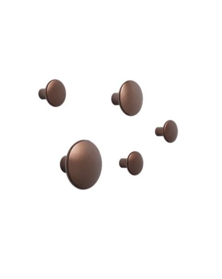 MUUTO - Ensemble de 5 patères Métal - Ocre