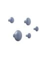 MUUTO - THE DOTS METAL - Ensemble de 5 patères - Bleue