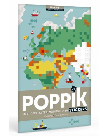 Poppik - Poster Géant Carte du Monde