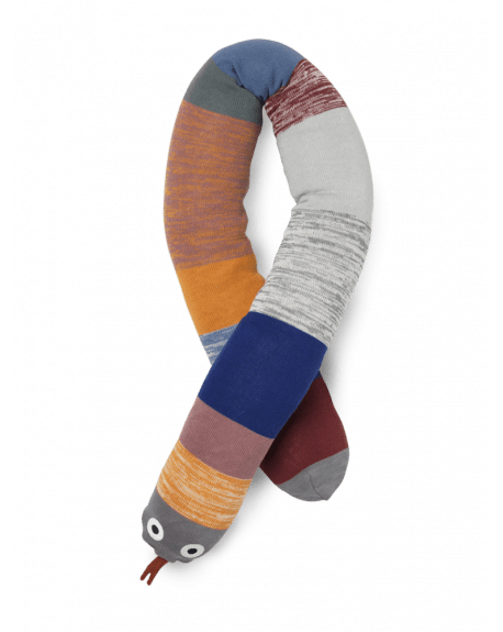FERM LIVING - Coussin Serpent - Multicolore