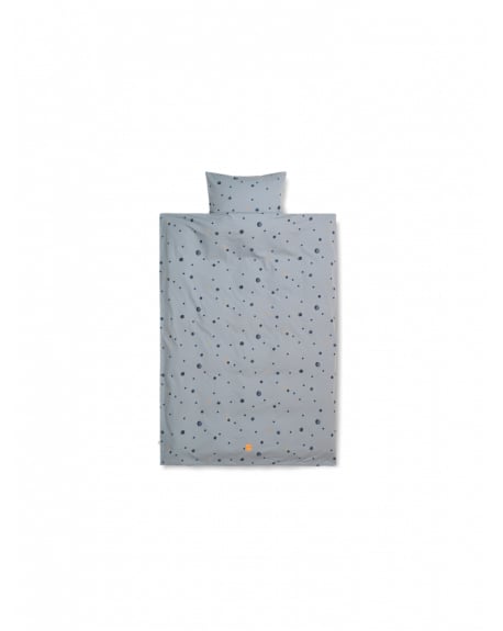 FERM LIVING - Housse de couette et taie 140x200 - Moon Bleu