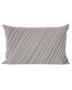 FERM LIVING - Coussin rayé - Gris et Blanc