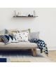 FERM LIVING - Coussin rayé - Gris et Blanc