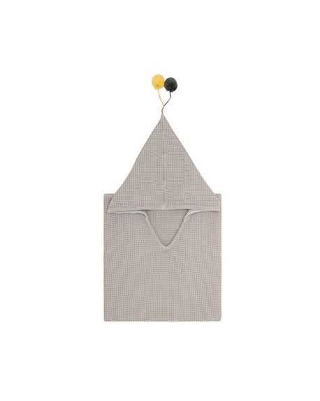 JACK N'A QU'UN OEIL - Bath Cape CUZCO - Gris soie
