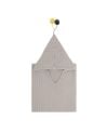 JACK N'A QU'UN OEIL - Poncho de bain CUZCO - Nid d'abeille - Gris soie