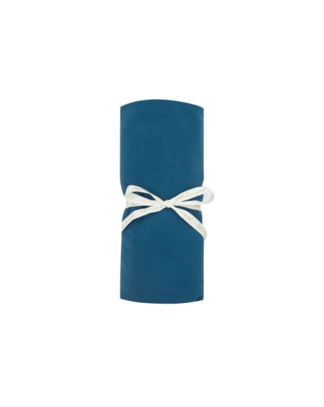 JACK N'A QU'UN OEIL - Fitted sheet ZIRKUSS - 70x140 cm - Blue velvet