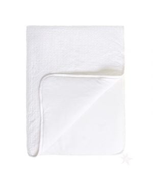 JACK N'A QU'UN OEIL - Plaid Broderie anglaise LICORNE - Marshmallow