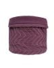 JACK N'A QU'UN OEIL - 3 Quilted Storage Basket - Amarante
