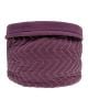 JACK N'A QU'UN OEIL - 3 Quilted Storage Basket - Amarante