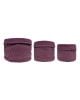 JACK N'A QU'UN OEIL - Assortiment de 3 paniers - Amarante