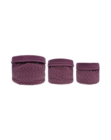 JACK N'A QU'UN OEIL - Assortiment de 3 paniers - Amarante