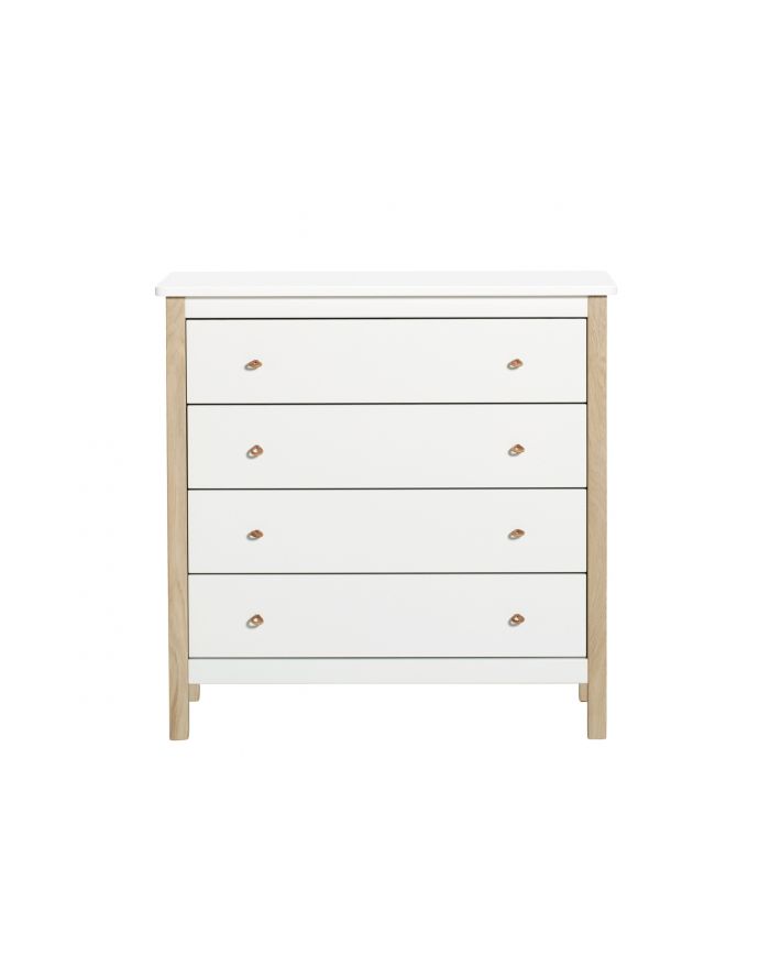 Oliver Furniture Wood Nursery Dresser, White Oak Dresser Chest