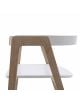 Oliver Furniture - Chaise ajustable Wood - Blanc/Chêne