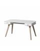Oliver Furniture - Adjustable Wood Desk 72,6 cm - White/Oak