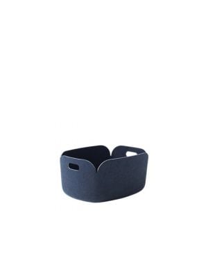 MUUTO - RESTORE - Panier de Rangement - Bleu nuit