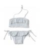 Liewood - Riley bikini set seersucker - Sea blue/white