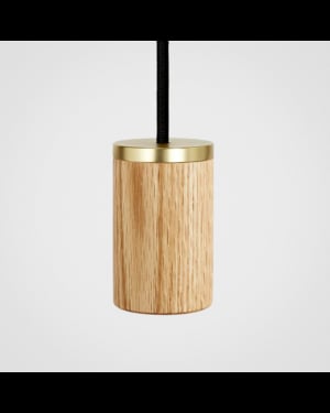 Tala - Pendentif Ampoule en chêne