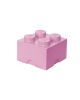 LEGO - BOITE DE RANGEMENT - 4 plots - Rose claire